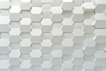 White background adorned with an intricate hexagonal pattern. Modern graphic design concept.