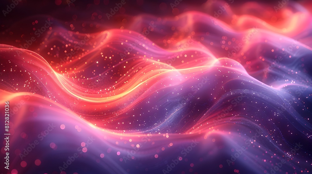 Aufkleber shimmering holographic christmas graphic with ethereal forms and enchanting swirls of light