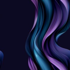 Obraz premium Blue and Purple Background With Wavy Lines