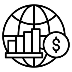 World Economy  Icon Element For Design