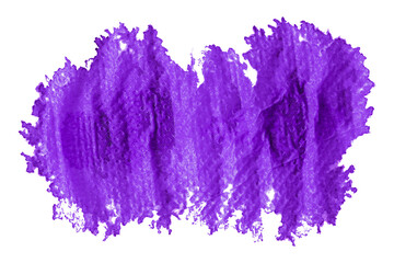 Shiny purple brush watercolor painting isolated on transparent background. watercolor png