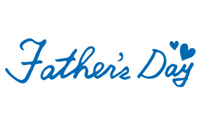 父の日　Father's Day　文字　筆記体　英語　手書き	