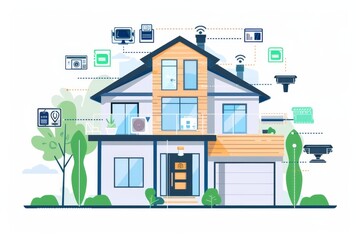 Modern ctv setup integrates smart home security with efficient sensors, reliable cameras, shatter-proof locks, and safeguard illustrated equipment.