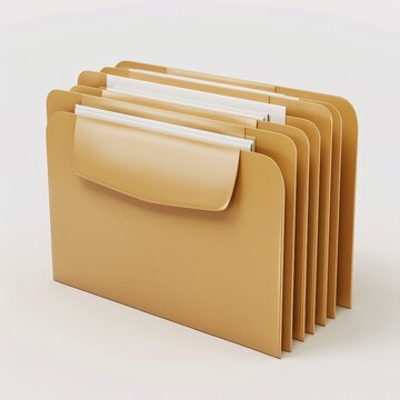 Expanding file folder with 6 pockets, made of thick cardboard, perfect for organizing and storing important documents.