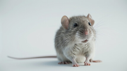 Rodent in white background, pet, mice, rat