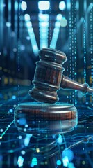 Digital Law Enforcement: Judicial Hammer in Neon Data Center