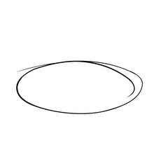 Hand drawn oval highlight 