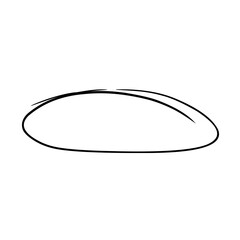 Hand drawn oval highlight 