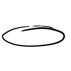 Hand drawn oval highlight 