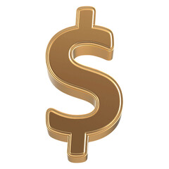 Icon 3D Dollar Symbol