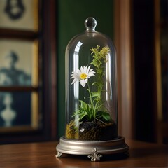 Default_A_mouse_and_a_plant_in_a_bell_jar_on_a_table_in_a_Vict_1.jpg