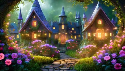 Fototapeta premium fairy tale castle