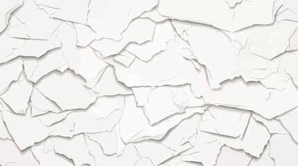 Collection of white torn paper. Vector illustration