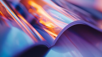 printed brochures with saddle stitching from the printing house : Generative AI