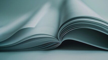 Clean page of magazine background mockup : Generative AI