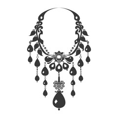 Silhouette jewelry and accessories for women black color only