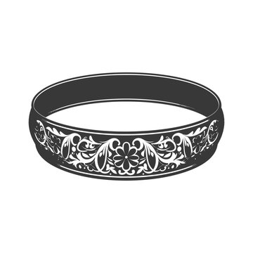 recommend clip art: Silhouette jewelry bracelet accessories black color only