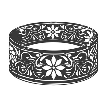 recommend clip art: Silhouette jewelry bracelet accessories black color only