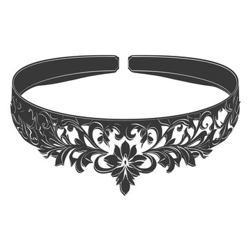 recommend clip art: Silhouette jewelry bracelet accessories black color only