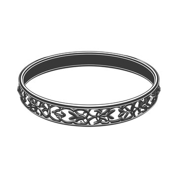 recommend clip art: Silhouette jewelry bracelet accessories black color only