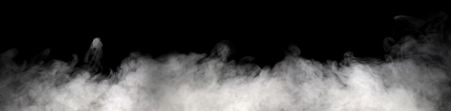 abstract vapor water, white smoke steam isolated on a black background. concept of texture cold mist or hot vapor, fog effect, and cloud for design air pollution, element smog