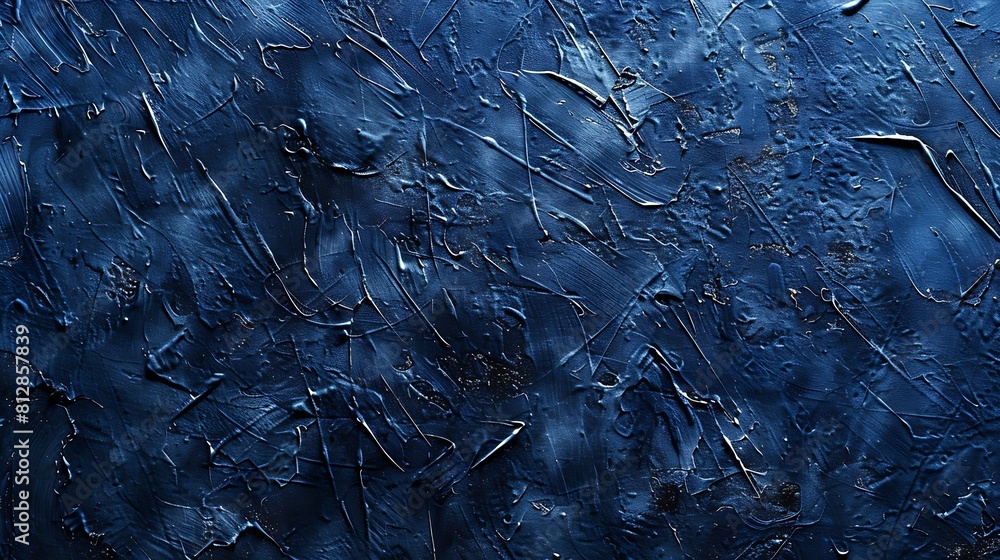 Aufkleber beautiful decorative navy blue stucco wall background art abstract grunge texture web banner with co