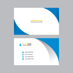 Minimalist business card design template