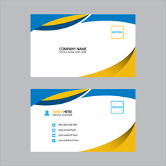 Obraz premium Minimalist business card design template