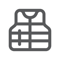 life vest line icon