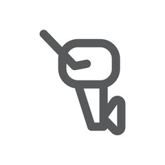 outboard motor line icon