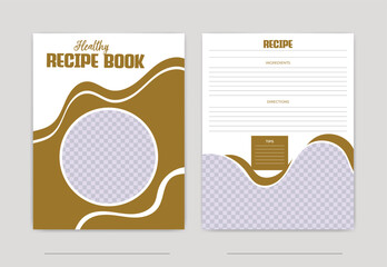 healthy recipe book template for cookbook