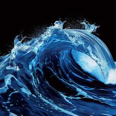 Blue wave graphic ideal for use as a background