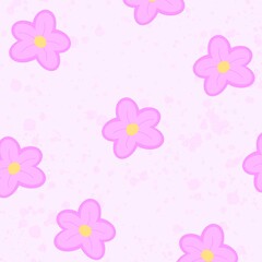 Abstract background blooming purple flowers
