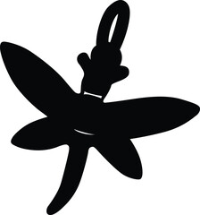 Keyring silhouette on vector illustration. icon, vector, logo.