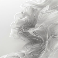White abstract dreamy wave with a smoke-like effect