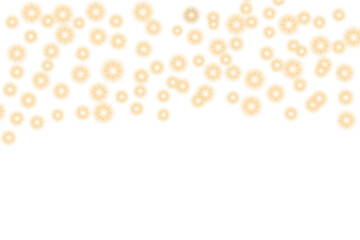 Golden shining stars png. Bokeh star lights effect background. Christmas glowing stars background. Stars frame. golden christmas background