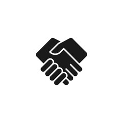 Handshake icon vector 