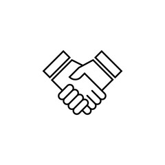 Handshake icon. Deal symbol business