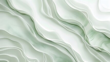 Obraz premium Serene Green Marble Textures with Minimal Font Design