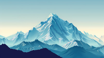 Fototapeta premium low square mountain ridge Stock vector illustration