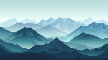 Fototapeta premium low square mountain ridge Stock vector illustration