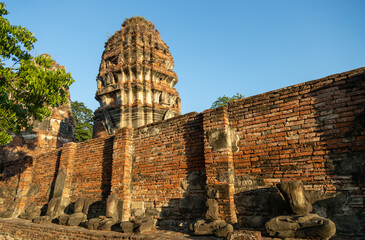 Wat Mahathat ancient temple Ayutthaya Thailand