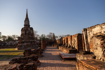 Wat Mahathat ancient temple Ayutthaya Thailand