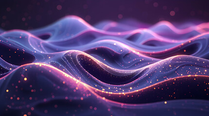 Bioluminescent Wave Patterns: Intricate Light Swirls in Long Exposure Night Photography