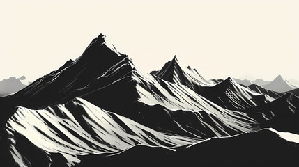 low square mountain ridge Stock vector illustration