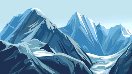 Fototapeta premium low square mountain ridge Stock vector illustration