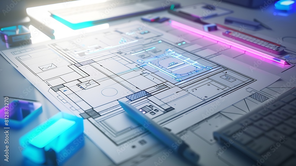 Aufkleber ux Graphic designer creative  sketch planning application process development prototype wireframe for web mobile phone  User experience concept : Generative AI