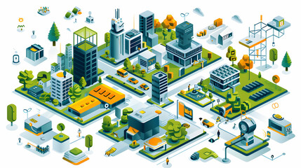 Eco Innovation Workshops: Fostering Sustainable Problem Solving through Eco friendly Design   Isometric Flat Illustration Concept