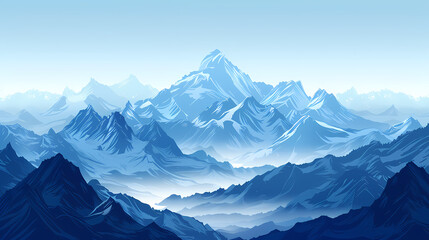 low square mountain ridge Stock vector illustration