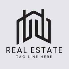 Real estate logo design. Rent, Use For sale of real estate vector logo, House cleaning, home security, real estate auction. Vector building logo concept.